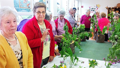 Kennen sich aus mit den Pflanzen und ihren oft witzigen schwäbischen Namen: die Senioren der Kirchengemeinden. Foto: Schwarzwälder-Bote