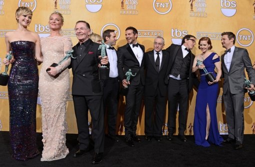 Bei den SAG-Awards gilt der Ensemble-Preis als wichtigste Auszeichnung: Er ging an den Cast von American Hustle. Foto: dpa
