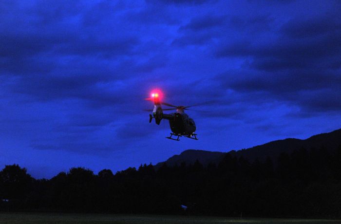 Hubschrauber im Einsatz: Polizei sucht Vermissten bei Donaueschingen