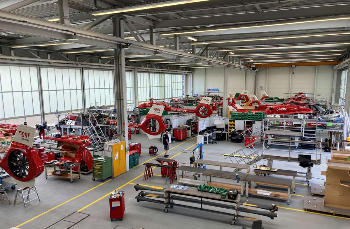 In der DRF-Werft in Rheinmünster arbeiten Spezialisten an Umrüstung und Wartung der Maschinen. Foto: Jürgen Bock
