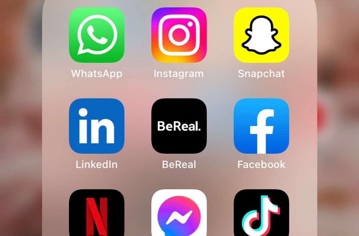 BeReal ist eine Social-Media-App aus Frankreich und gewinnt auch in Deutschland immer mehr an Beliebtheit.  Foto: Screenshot/Bildschirm Iphone