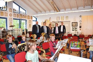 Die Bläserklasse ist ein Angebot im Betreuungsprogramm der Grundschule Obernheim. Foto: Holbein Foto: Schwarzwälder-Bote