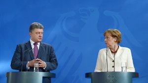 Merkel und Poroschenko telefonieren