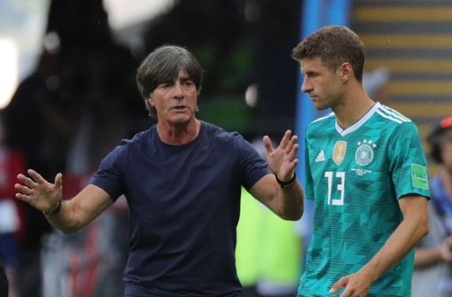 Bundestrainer Joachim Löw beabsichtige, Thomas Müller für die Fußball-EM in diesem Sommer zu nominieren. Foto: dpa/Christian Charisius