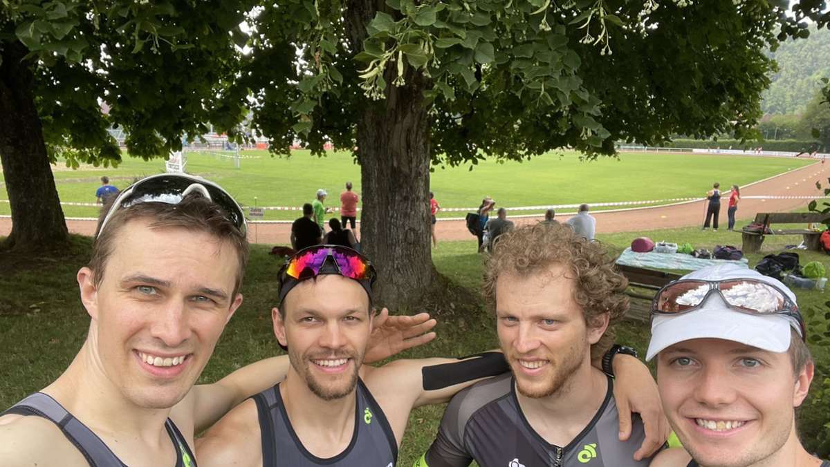 Schramberger stark: Triathlon spielt verrückt – das Tria-Team spielt mit