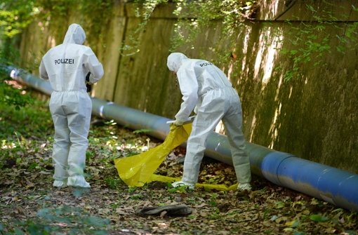Anfang Juni wurden die beiden Leichen im Stuttgarter Schlossgarten in zwei Koffern gefunden - noch immer fehlt vom Täter jede Spur. Foto: dpa