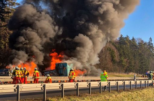 Ein Lastwagenfahrer ist bei einer Kollision mit einem US-Militärkonvoi in der Oberpfalz ums Leben gekommen. Foto: dpa/Markus Rath