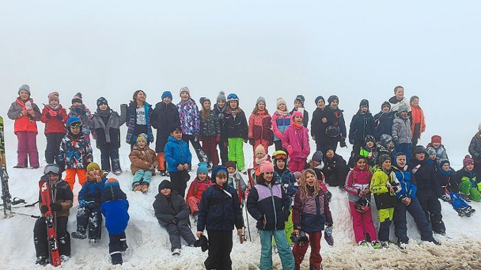 Für die meisten Grundschulkinder war es die Ski-Premiere