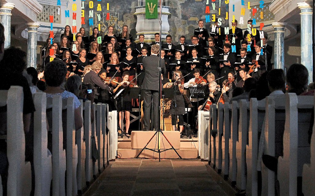 Altensteigs Stadtkirche erlebte eine beeindruckende Premiere des neuen Jugend-Barock-Ensembles des Landes.  Foto: Martin Bernklau Foto: Schwarzwälder-Bote