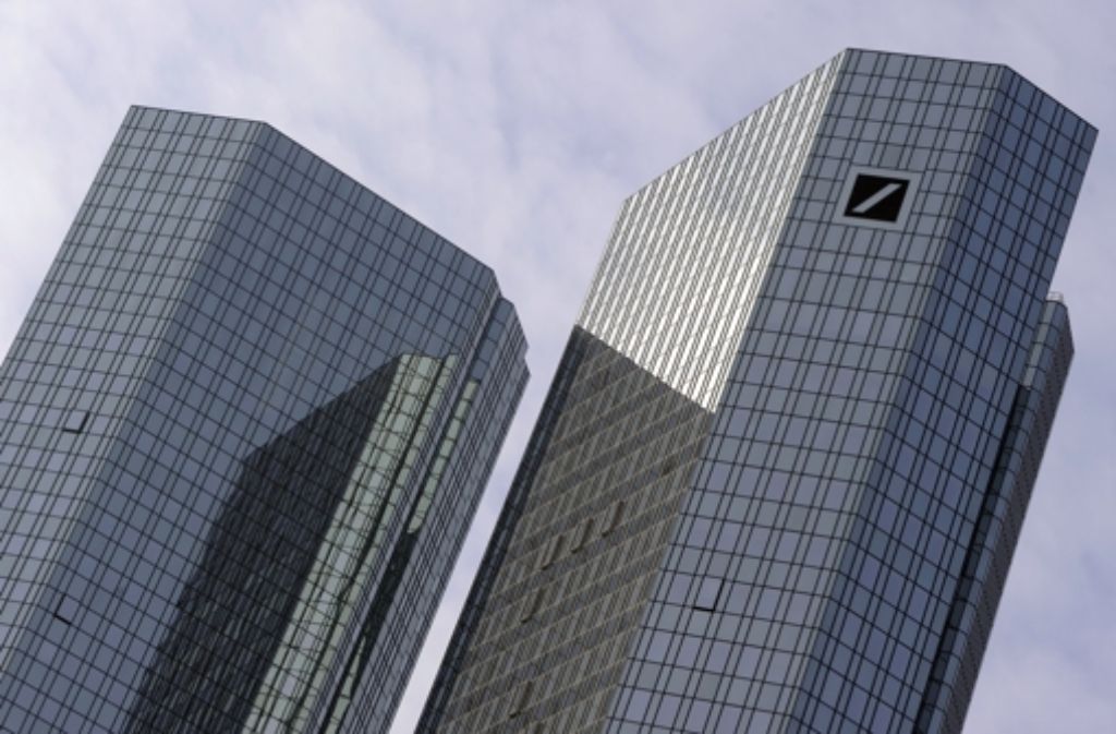 Die Zwillingstürme der Deutschen Bank in Frankfurt Foto: dpa