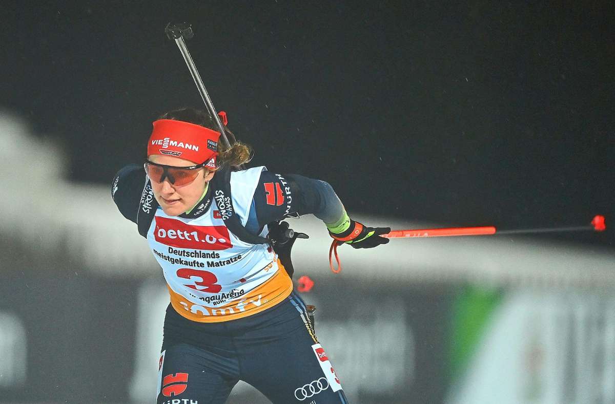 Janina Hettich-Walz wird erst einmal im IBU-Cup ihr Können zeigen. Foto: Lennart Preiss