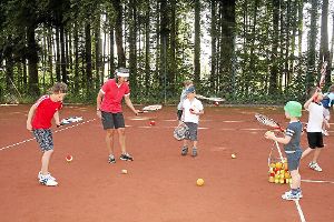 Tennis gehört jede Woche zum Ferienprogramm.  Foto: Hübner Foto: Schwarzwälder-Bote