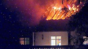 Wohnhaus auf dem Gestüt Kaiserhof in Willstätt gerät in Brand