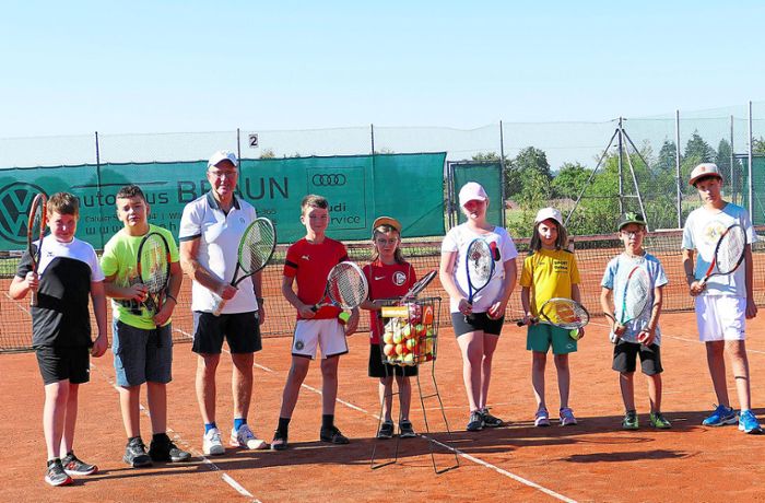 Ferienprogramm Wildberg: Die meisten greifen zum ersten Mal zum Tennisschläger