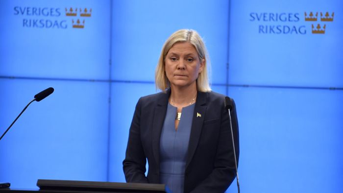 Für wenige Stunden an der Spitze der schwedischen Regierung