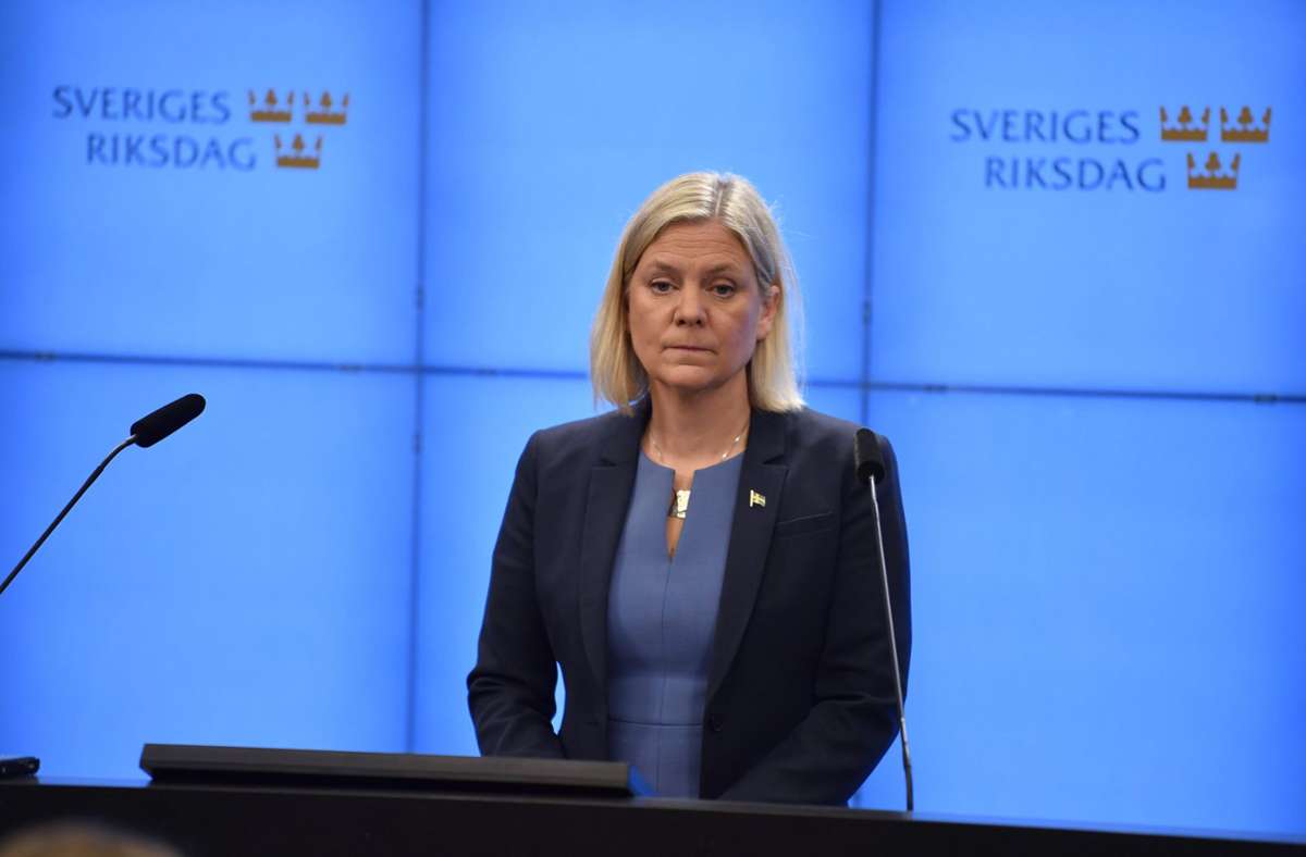 Magdalena Andersson war die erste Frau an der Regierungsspitze Schwedens – aber nur für wenige Stunden. Foto: dpa/Pontus Lundahl