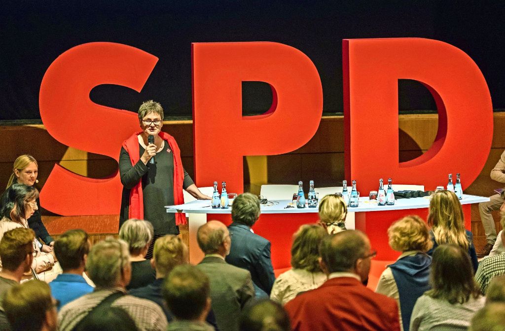 Leni Breymaier macht beim „Campaign Camp“ in Filderstadt Mut: Nun sollen die SPD-Themen nach vorne geschoben werden. Foto: dpa