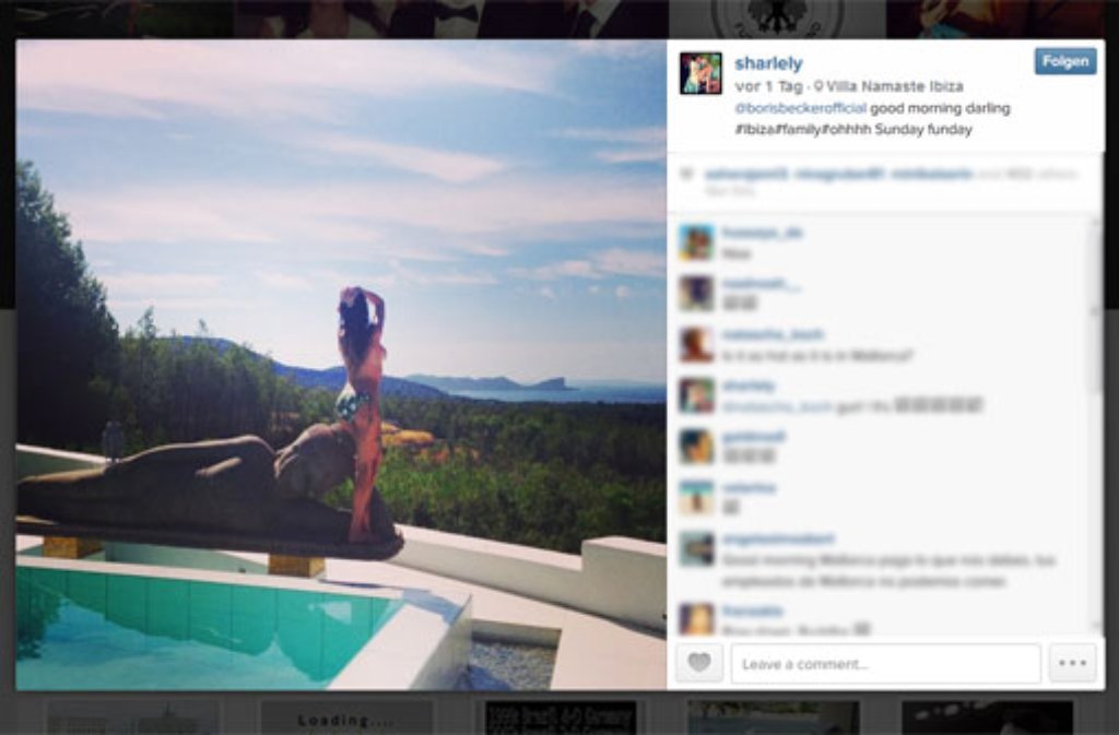 Good morning, darling, säuselt Lilly ihrem Mann Boris Becker via Instagram zu.