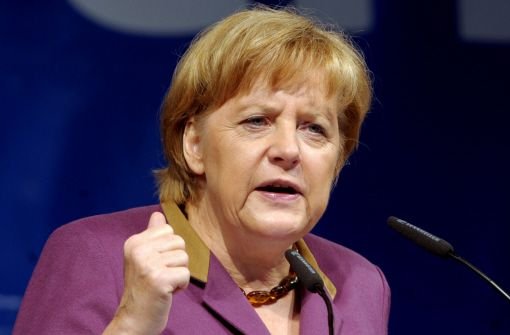 Bundeskanzlerin Angela Merkel stieg in der ersten Wahlkampfwoche nach ihrem Sommerurlaub wieder deutlich im Ansehen. Foto: dpa