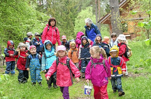 Die zweite Gruppe des Villinger Waldkindergartens am Walkebuck feiert am 28. Mai ihr zehnjähriges Bestehen. Foto: Heinig Foto: Schwarzwälder-Bote