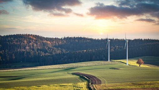 Unser Symbolfoto zeigt Windkraftanlagen auf einem Feld, so wie sie auch in Grosselfingen gebaut werden könnten. Foto: Pixabay/Franz26