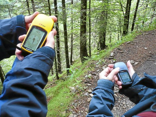 Mit den richtigen Koordinaten gefüttert, weist das GPS-Gerät den Weg zum Schatz. Foto: privat Foto: Schwarzwälder-Bote