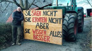 Niklas Stähle und seine Landwirtskollegen wollen weiter protestieren. Foto: Reinhard