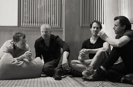 Zwei Neuseeländer und zwei Deutsche – von links: Jochen Rückert (Drums), Hayden Chisholm (Sax), Nils Wogram (Posaune) und Matt Penman (Bass) Foto: Ulla C. Binder