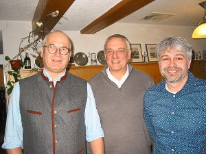 In ihren Ämtern bestätigt (von links): Friedrich Scholte-Reh,  Ludwig Englert und Michael Effinger.   Foto: Jetter Foto: Schwarzwälder-Bote