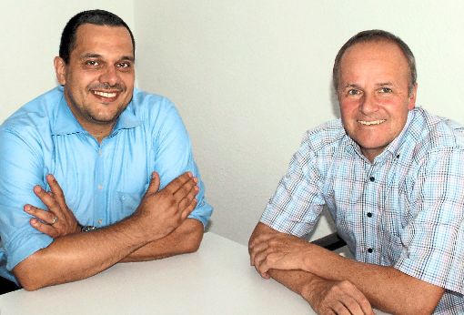 Andreas Bayer (links) und Michael Müller, Vize-Vorsitzende des Sportverbandes, bei der Planung des Events. Foto: Verbland Foto: Schwarzwälder-Bote
