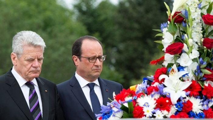 Gauck und Hollande gedenken Kriegsausbruch