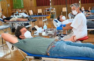 Rund 90 Bürger kamen kürzlich zum Blutspendetermin nach Tannheim. Foto: Zimmermann