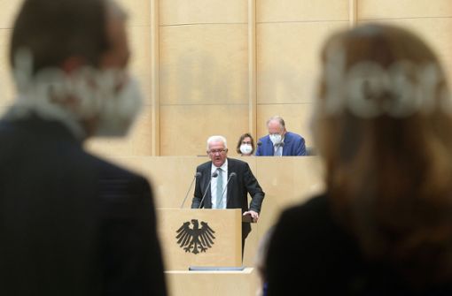 Baden-Württembergs Ministerpräsident Winfried Kretschmann (Grüne) am Freitag im Bundesrat: Er war einer der Wortführer bei der Ablehnung des Gesetzes zur Ganztagsbetreuung. Foto: dpa/Wolfgang Kumm