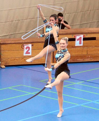 Sechs Teams schickt der TV Truchtelfingen zum Schwaben Cup Synchrongymnastik in der Mazmannhalle.  Foto: Klär Foto: Schwarzwälder Bote