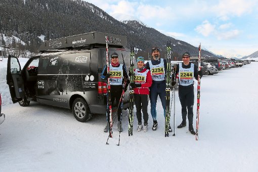 Für den Ski-Club am Start (von links): Hartmut Capteina, Silke Rosenfelder,  Thomas Huber und Rainer Wursthorn. Foto: Ski-Club Foto: Schwarzwälder-Bote