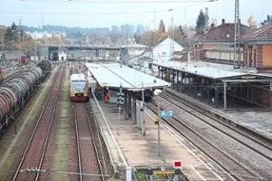 Reichen die Gleise am Villinger Bahnhof für die Zukunft überhaupt aus?  Foto: Eich
