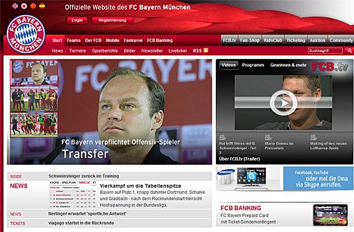 Von wegen neuer Topstar: Der FC Bayern wollte bloß auf seine neue Facebook-Aktion aufmerksam machen. Das hat er zweifellos geschafft. Screenshot: SIR