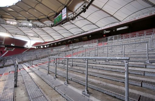 Geisterspiele samt leerer Tribünen haben dem VfB große Umsatzeinbußen beschert. Foto: Baumann