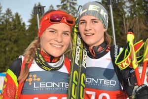 Verbesserten sich in der Cupwertung auf die Plätze vier und zwei:  Nicola Lange (links) und Emilie Behringer.  Foto: Junkel Foto: Schwarzwälder Bote