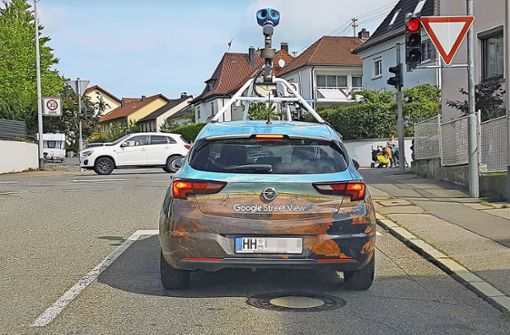 Das Hamburger Auto ist unterwegs – Google macht Fotos von Schwenningen. Foto: Iris Kammerer