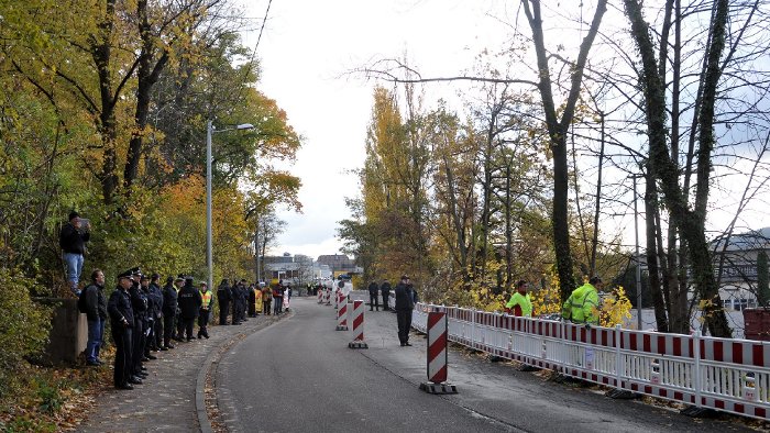 Ehmannstraße am Rosensteinpark wegen Brückenbaus gesperrt