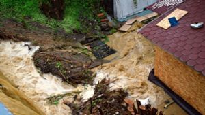 Hochwasser im Mai 2023 in Balingen: Das war bei den Haushaltsdebatten unter anderem ein Thema. Foto: Visel