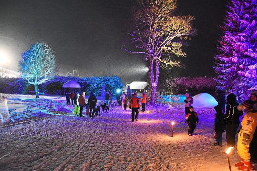 Atmosphäre pur für abenteuerlustige Teilnehmer – beim Wintercamp in Schönwald war am Wochenende einiges geboten. Foto: Spitz