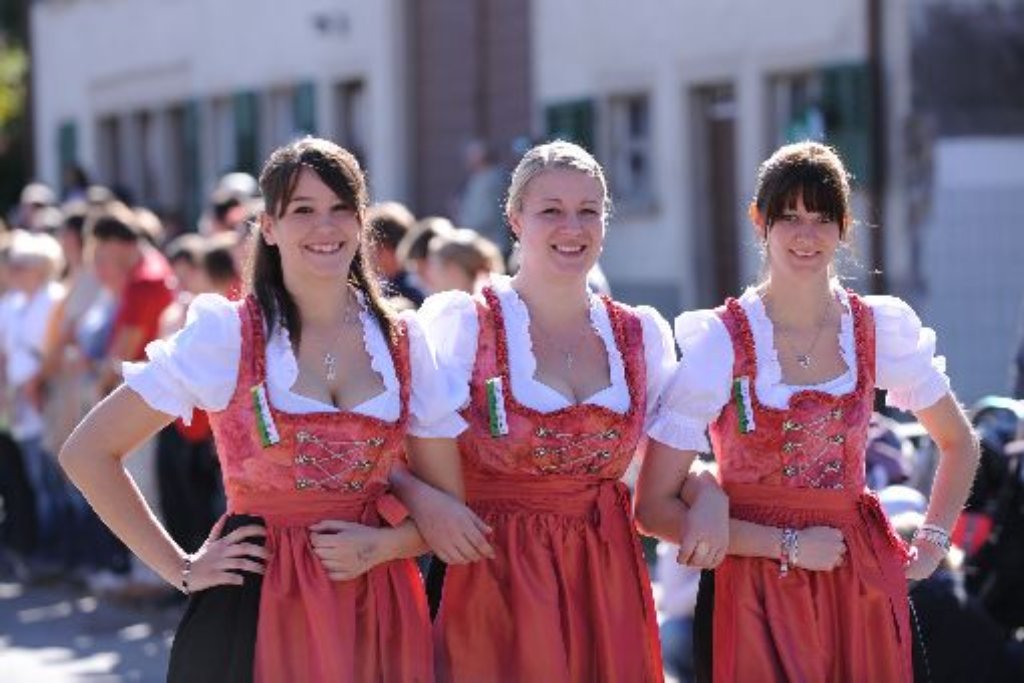 Auch der große Festumzug darf beim Kreiserntedankfest in Bräunlingen nicht fehlen. (Archivfoto) Foto: Michael Kienzler