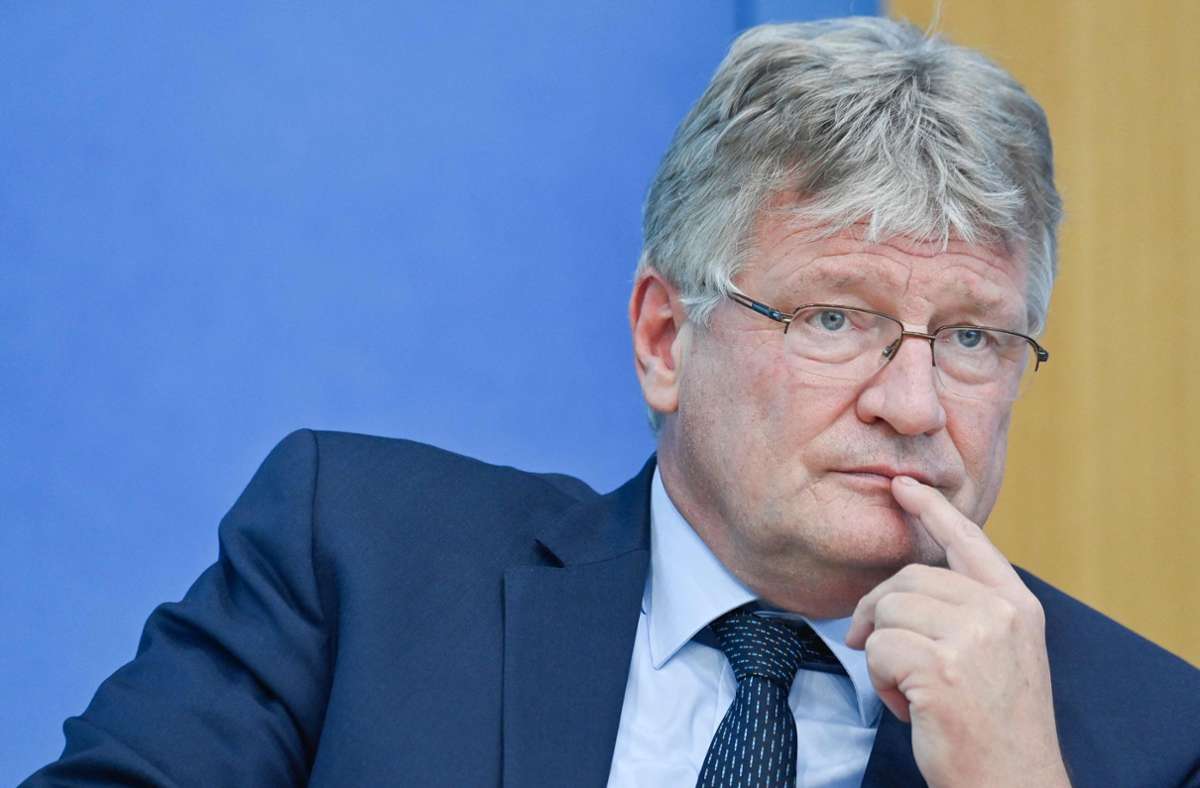 AfD-Chef Jörg Meuthen kandidiert nicht mehr für den Partei-Vorsitz. Foto: AFP/JOHN MACDOUGALL