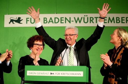 Der grüne Ministerpräsident Winfried Kretschmann soll nach dem Willen der Grünen das Land auch weiter führen Foto: Getty Images