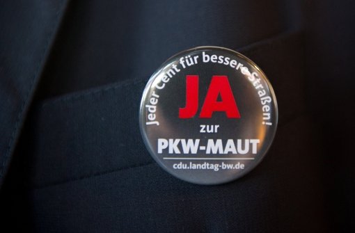 Mit diesem Anstecker macht die Südwest-CDU auf ihre Forderung aufmerksam. Foto: dpa