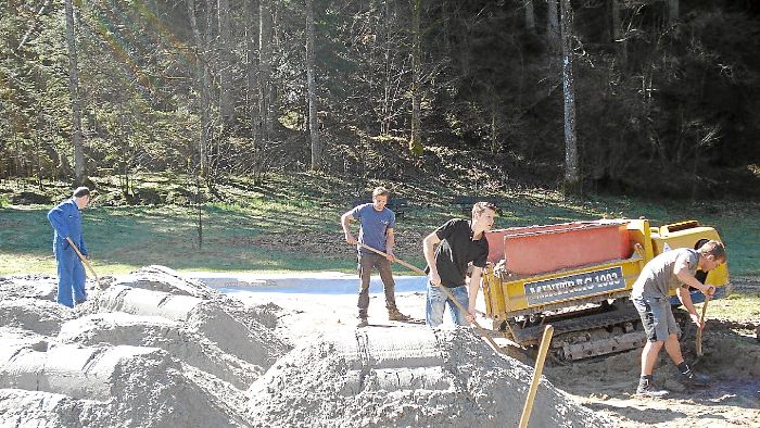 85 Tonnen Sand bewegt