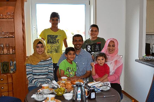 Fühlt sich in ihrem neuen Domizil in Sulgen wohl: die syrische Familie Aljenid aus Oberndorf. Foto: Kiolbassa