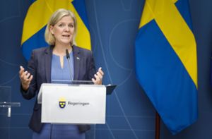 Magdalena Andersson, Ministerpräsidentin von Schweden, tritt ab. Foto: dpa/Jessica Gow